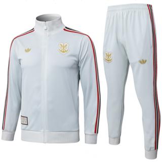 Chándal Flamengo 2025/26 - Light Gray (Long Zipper)